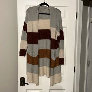 Long sweater cardigan